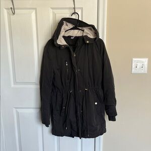 H&M Dark Gray Hooded Jacket Pre-Loved